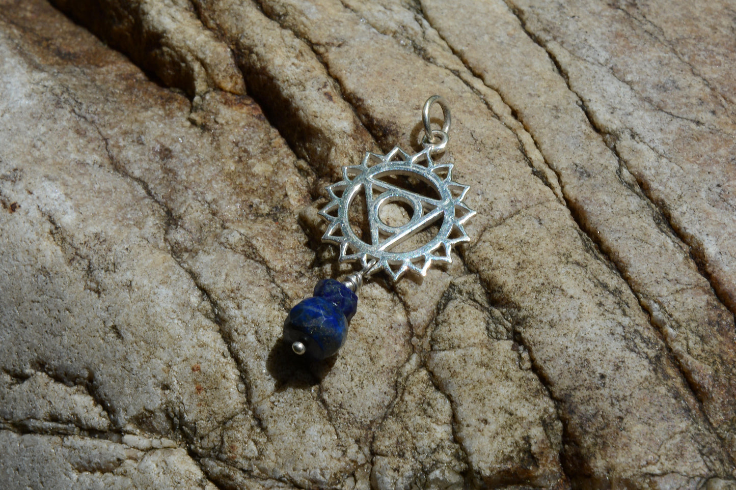 Throat Chakra Necklace with Lapis Lazuli - SaraCura Spirit