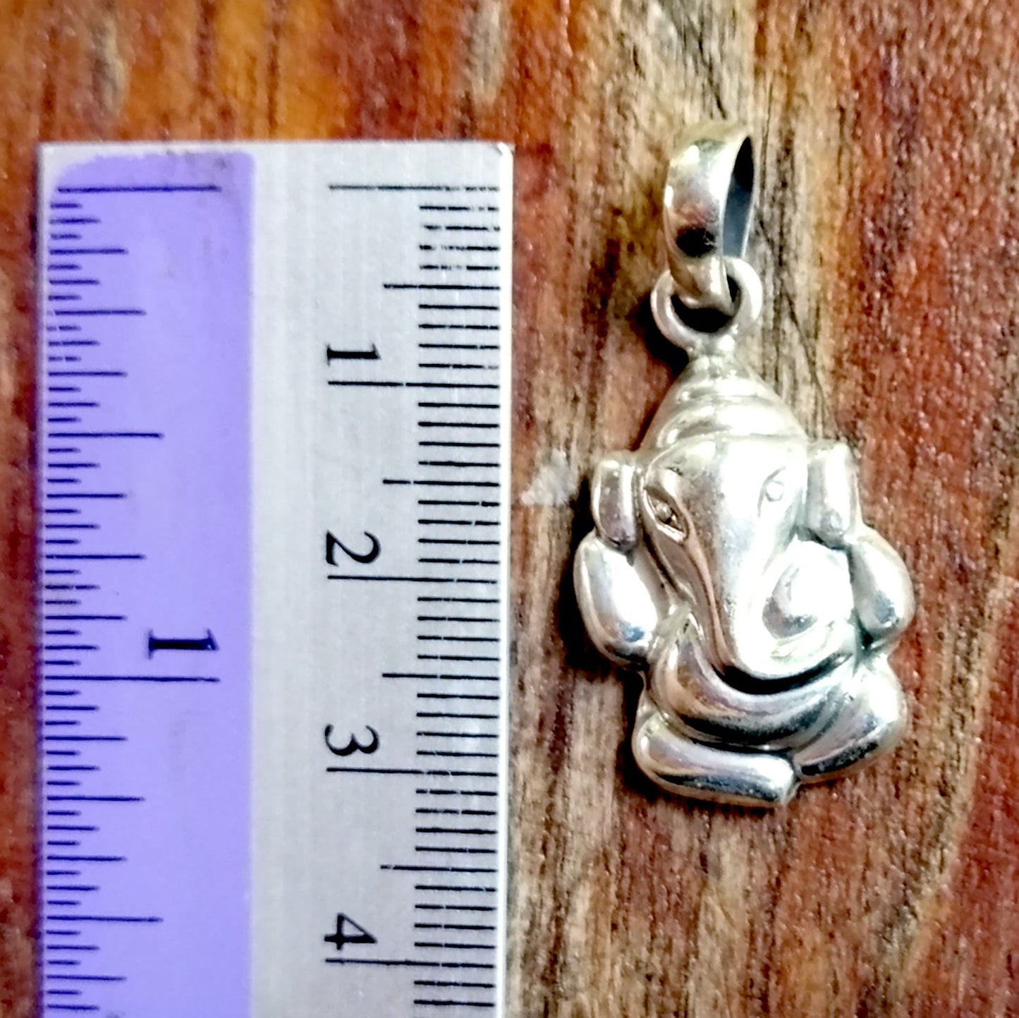 Simplified, Puffy Sterling Silver Ganesh - Lightweight - Super cute! | Overcome Obstacles | New Beginnings |